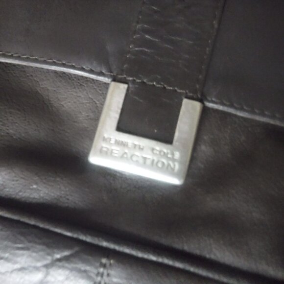 Kenneth cole Reaction Brown Satchel Bag Note book Brown Bag pre Owned - Picture 2 of 7